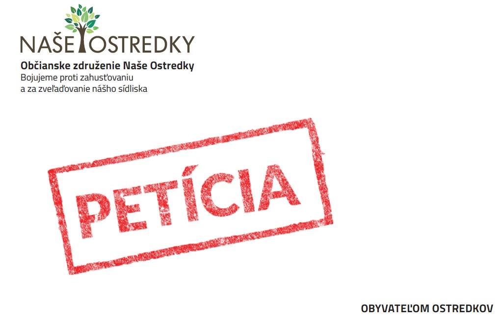 Petícia za odkúpenie pozemkov